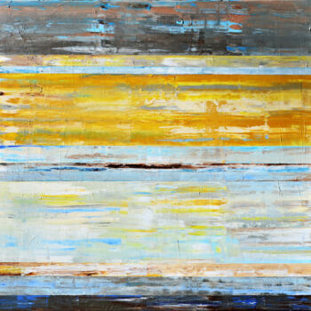 Pittura intitolato "Abstract Landscape…" da Leon Grossmann, Opera d'arte originale, Acrilico