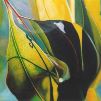 Pintura titulada "Leaf" por Leonard Aitken, Obra de arte original, Oleo