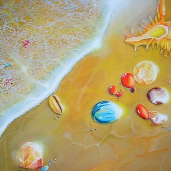 Painting titled "Upon the Shores of…" by Leonard Aitken, Original Artwork, Oil