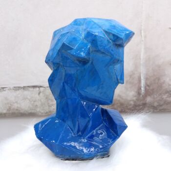 Sculpture titled "The Pop David in Bl…" by Leonardo Alonso, Original Artwork, Resin