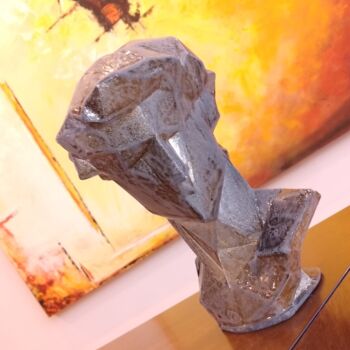 Sculpture intitulée "The Old Pop David" par Leonardo Alonso, Œuvre d'art originale, Résine