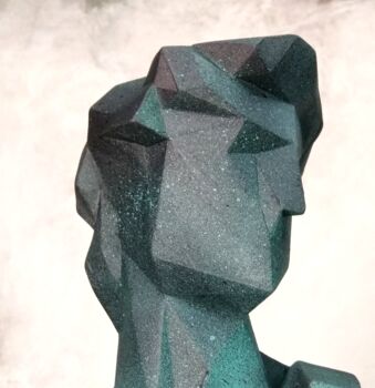 Sculpture intitulée "The Pop David in Gr…" par Leonardo Alonso, Œuvre d'art originale, Résine