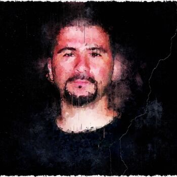 Цифровое искусство под названием "John Dolmayan 001" - Leonardo Lillian, Подлинное произведение искусства, Цифровая живопись