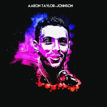 Arts numériques intitulée "Aaron Taylor-Johnso…" par Leonardo Lillian, Œuvre d'art originale, Peinture numérique