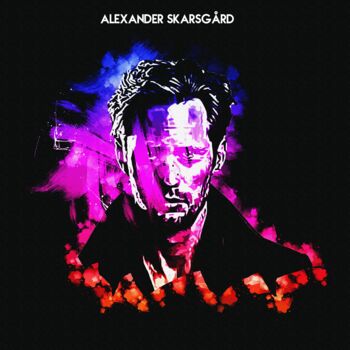 Цифровое искусство под названием "Alexander Skarsgård…" - Leonardo Lillian, Подлинное произведение искусства, Цифровая живоп…