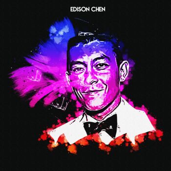 Digital Arts titled "Edison Chen 001" by Leonardo Lillian, Original Artwork, Digital Painting