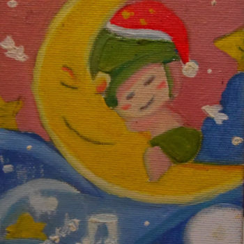 Pintura intitulada "Mundo dos Sonhos" por Leonardo Mangaká, Obras de arte originais, Óleo