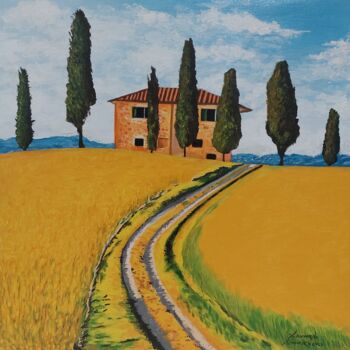 Pittura intitolato "Toscana" da Leonardo Nogueira, Opera d'arte originale, Acrilico