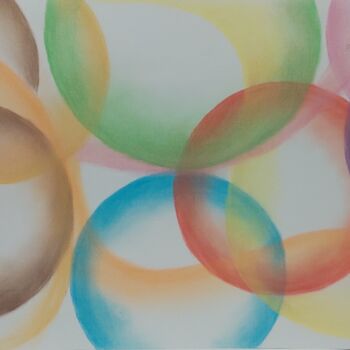 Dessin intitulée "Formas 9" par Leonardo Nogueira, Œuvre d'art originale, Pastel