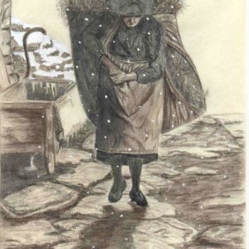 Disegno intitolato "L'Hiver_Winter" da Articswan, Opera d'arte originale, Altro