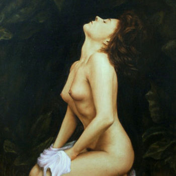Painting titled "AURORE" by Adonis Charles, Original Artwork, Oil