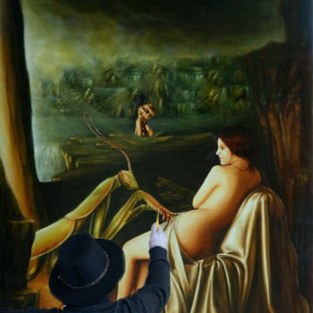 绘画 标题为“L'artiste au travai…” 由Adonis Charles, 原创艺术品, 油