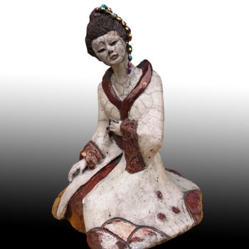 Rzeźba zatytułowany „IROKO” autorstwa Léone Digraci, Oryginalna praca, Ceramika