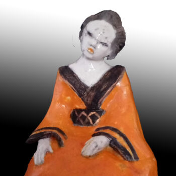 雕塑 标题为“SAYONARA” 由Léone Digraci, 原创艺术品, 陶瓷