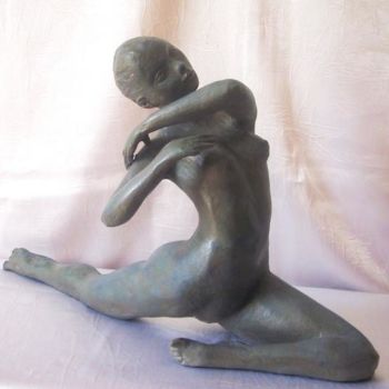 Sculpture intitulée "DANSEUSE ETOILE" par Léone Digraci, Œuvre d'art originale, Terre cuite