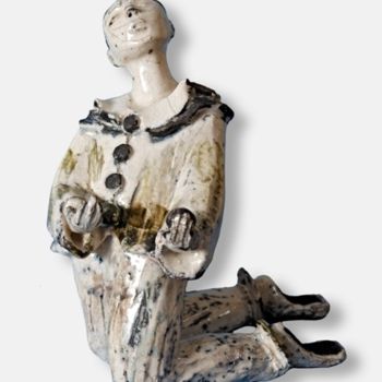 雕塑 标题为“LE JONGLEUR” 由Léone Digraci, 原创艺术品, 兵马俑