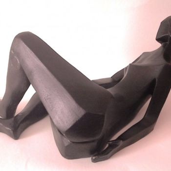 Sculptuur getiteld "CLEOPATRE (2)" door Léone Digraci, Origineel Kunstwerk, Terra cotta