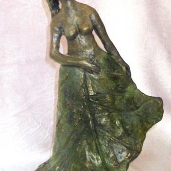 Skulptur mit dem Titel "Le printemps" von Léone Digraci, Original-Kunstwerk, Terra cotta