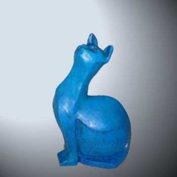 Скульптура под названием "PUSSY CAT" - Léone Digraci, Подлинное произведение искусства