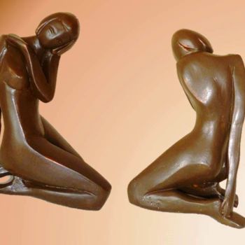 Skulptur mit dem Titel "FRAGILITE" von Léone Digraci, Original-Kunstwerk