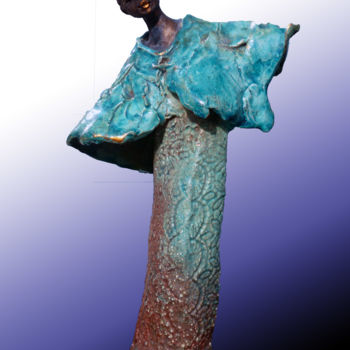 Sculptuur getiteld "AINA" door Léone Digraci, Origineel Kunstwerk, Keramiek