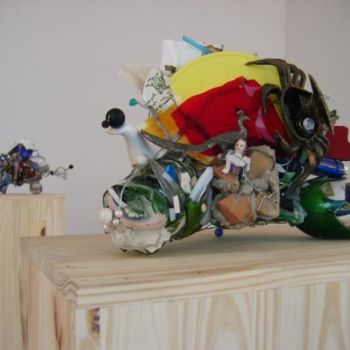 Sculpture titled "paysage caetus" by Leonesi Alain, Original Artwork