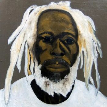 Painting titled "Jamaican Rasta" by Leon Nicholas Kalas, Original Artwork, Oil