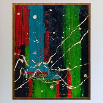 Pintura intitulada "Bailado da Garça" por Leonor Sousa, Obras de arte originais, Acrílico Montado em Armação em madeira