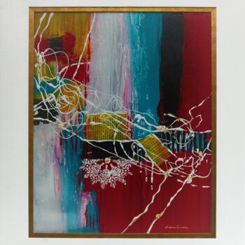 Painting titled "Haja Luz" by Leonor Sousa, Original Artwork, Acrylic Mounted on Wood Stretcher frame