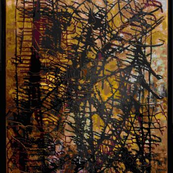 Картина под названием "Outro Olhar" - Leonor Sousa, Подлинное произведение искусства, Акрил Установлен на Деревянная рама дл…