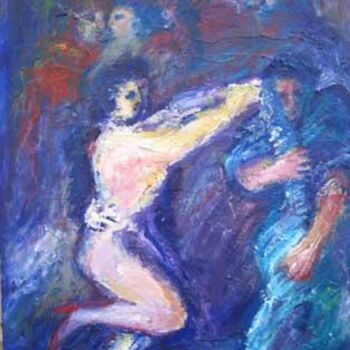 Pintura titulada "tango des amants" por Leonor Villagra, Obra de arte original