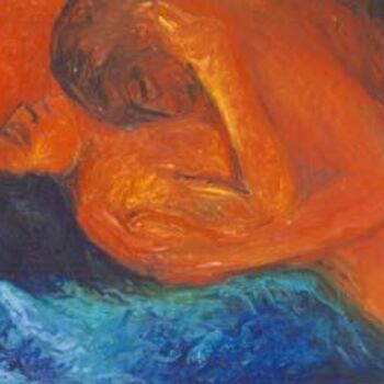 Malerei mit dem Titel "Love" von Leonor Villagra, Original-Kunstwerk