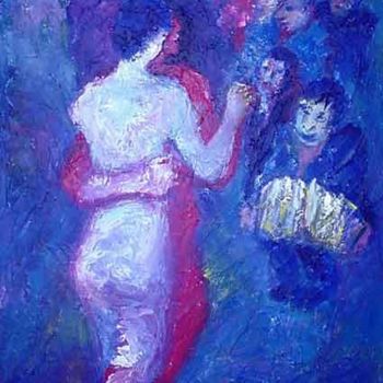 Painting titled "tango" by Leonor Villagra, Original Artwork