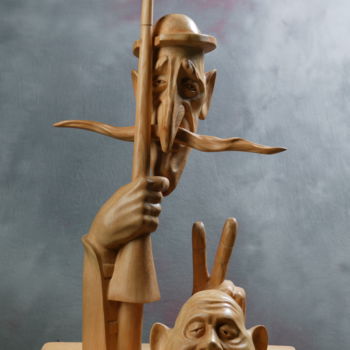 Sculpture titled "Дон Кихот" by Leontii Usov, Original Artwork