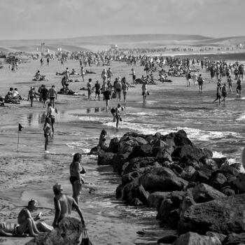 Photographie intitulée "Der Badestrand" par Leopold Brix, Œuvre d'art originale, Photographie numérique