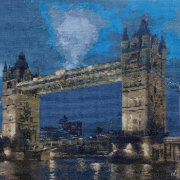 Artisanat intitulée "London Bridge" par Leorie, Œuvre d'art originale