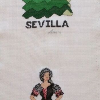 "Trajes regionales" başlıklı Tekstil Sanatı Leorie tarafından, Orijinal sanat