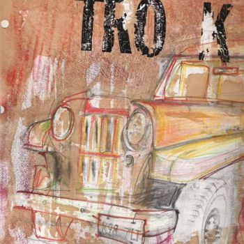 Pittura intitolato "TRO-K" da Leo Tezcucano, Opera d'arte originale