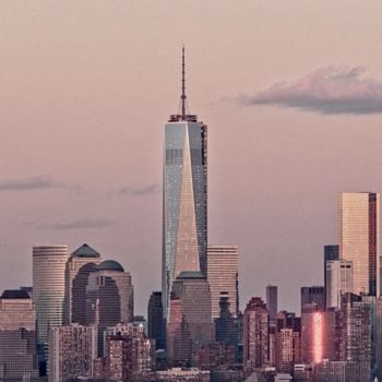 Fotografie getiteld "Manhattan Skyline I…" door Leo Tujak, Origineel Kunstwerk, Digitale fotografie