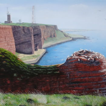 Pintura intitulada "Helgoland" por Leo Windeln, Obras de arte originais, Óleo