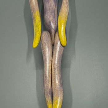 Sculpture intitulée "L'homme suspendu -…" par Philippe Batelier (Le Phi), Œuvre d'art originale, Acrylique