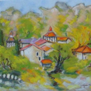 Painting titled "Paysage lotois" by Maryvonne Lepinoy (MARLEN), Original Artwork