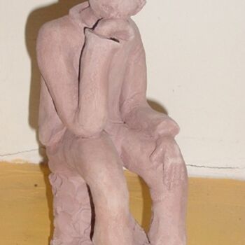 Rzeźba zatytułowany „Je pense” autorstwa Maryvonne Lepinoy (MARLEN), Oryginalna praca