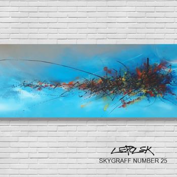 Peinture intitulée "skygraff-number-25-…" par Mk Lepolsk, Œuvre d'art originale, Acrylique