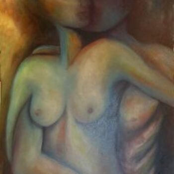 Painting titled "Tango" by Leriche, Original Artwork, Oil