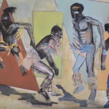Peinture intitulée "SANS TITRE 1" par Jean-Michel Leroux, Œuvre d'art originale, Acrylique Monté sur Autre panneau rigide