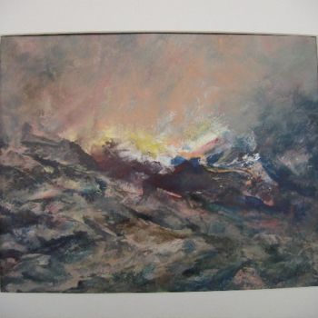 Peinture intitulée "ardeur" par Marc Lerude, Œuvre d'art originale
