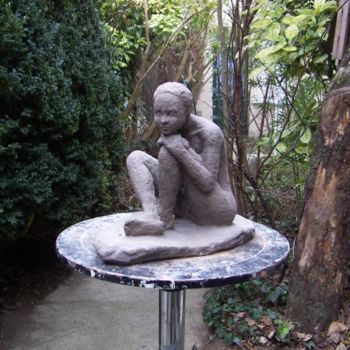Sculptuur getiteld "AFRICAINE" door Marc Lerude, Origineel Kunstwerk