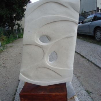 Sculpture intitulée "calcaire" par Marc Lerude, Œuvre d'art originale