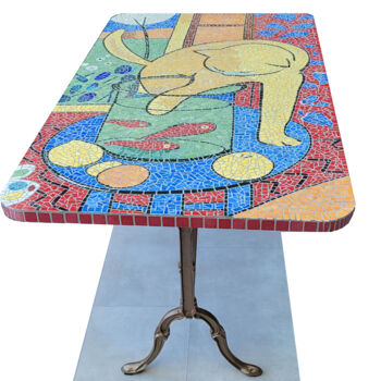 "Table Le Chat" başlıklı Design Raymond (Herka) Koelblen tarafından, Orijinal sanat, Mobilya